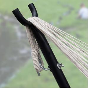 Hamaca para exteriores de alta calidad, hamacas de cuerda de tela, hamaca de plátano con soporte de acero - Product Image 2