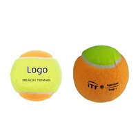 Ballon de tennis d'entraînement en feutre à aiguilles standard, approuvé par l'ITF, étape 2, prix bas, personnalisable, ballon de tennis de plage