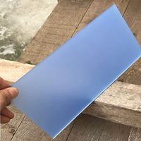Feuille acrylique pastel 1/8 "plexiglas découpé au laser personnalisé 3mm 8x8 8x12 12x12 panneau PMMA opaque