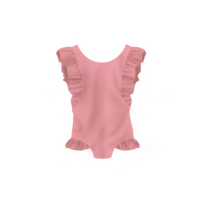 <span class=keywords><strong>Ropa</strong></span> de baño con estampado de flores <span class=keywords><strong>para</strong></span> niñas, bañador con volantes de Color sólido, gran oferta - Product Image 3