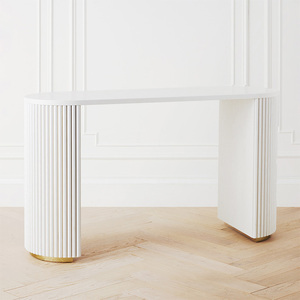 Mesa de consola de <span class=keywords><strong>entrada</strong></span> blanca de lujo, muebles para el hogar, sala de estar, pasillo, mesa de consola de <span class=keywords><strong>entrada</strong></span> moderna - Product Image 2