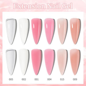 ชุดต่อเล็บแบบทำมือพร้อมรูปแบบคู่เจลโพลีและโคมไฟ LED สำหรับร้านเสริมสวยการทำเล็บที่มีคุณภาพที่บ้าน - Product Image 5