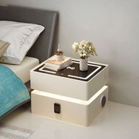 Chevet moderne et luxueux, lumière crème blanche, éclairage de table de chevet, mobilier de chambre à coucher pour hôtels, disponible en gros