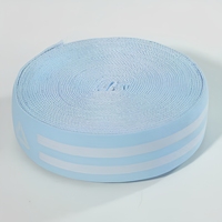 Bande élastique en polyester de couleur unie avec logo personnalisé Aoya, en latex, souple et durable, pour vêtements de sport ou de loisirs