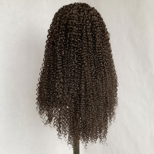 Nuova <span class=keywords><strong>Parrucca</strong></span> Frontale in Pizzo HD Senza Colla, Capelli Sintetici <span class=keywords><strong>Afro</strong></span> Ricci Lunghi per Donne di Colore, <span class=keywords><strong>Parrucca</strong></span> Frontale in Pizzo 13*4 - Product Image 4