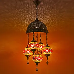 New Design Turkish Style Bohemian Style Handmade Mosaic Customized Chandelier