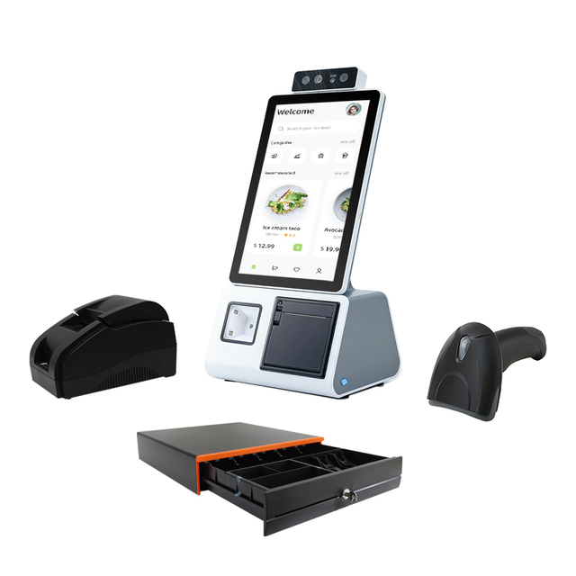 4G WiFi Bluetooth Android 10 Handheld POS Terminal Desktop Pos Build in Scanner