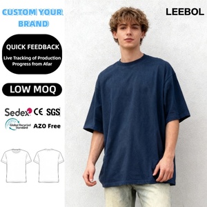 เสื้อยืดคอ<span class=keywords><strong>ต</strong></span><span class=keywords><strong>ต</strong></span>อนโอเวอร์ไซส์ผู้ชาย 210GSM ผ้าเจอร์ซีย์คอ<span class=keywords><strong>ต</strong></span><span class=keywords><strong>ต</strong></span>อน 100% สกรีนโลโก้<span class=keywords><strong>ต</strong></span>ามสั่งสำหรับแบรนด์ - Product Image 1