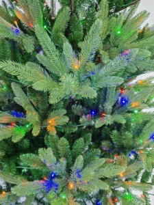 Árbol de Navidad Artificial Preiluminado de 6, 7 y 8 Pies con Luces LED Multicolor, Articulado, Densa Decoración Navideña para el Hogar y Comercios - Product Image 4