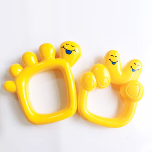 Campanas de Mano de Plástico Coloridas con Caras Sonrientes, Rojo, Verde, Amarillo, Juguete Musical para Niños, Sonajero al por Mayor - Product Image 6