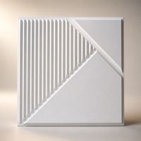 Panneau mural PVC imperméable à texture 3D ondulée, ignifuge, facile à installer, pour usage commercial et domestique (vente en gros OEM)