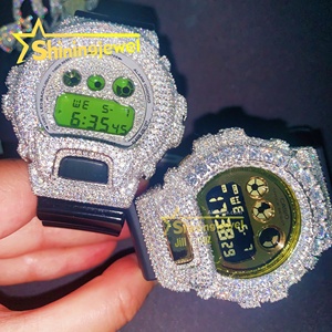 New hip hop casioable ga2100 gm6900 dw6900 Thorn thiết kế bezel Bộ sưu tập tùy chỉnh moissanite xem reloj trường hợp các bộ phận - Product Image 5