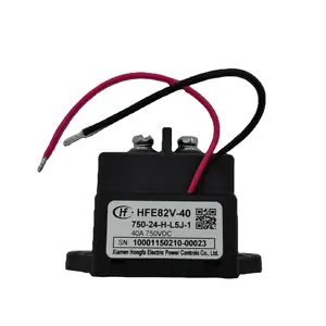 Contacteur cc de haute qualité 12V 24V bobine tension 40A HFE82V-40 relais automatiques de protection pour véhicule électrique