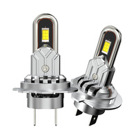 Lampu depan Led mobil Mini Plug-in, bohlam lampu tembaga pembentuk U 60W 8000LM, lampu sorot rendah tinggi 9005 H7 H11 H4