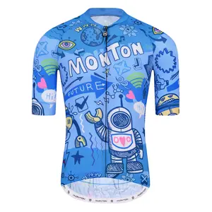 Custom Private Label Bicycle Short Sleeve Jersey OEM ODM Colorful Fashionable Riding Clothing Lightweight Cycling Apparels