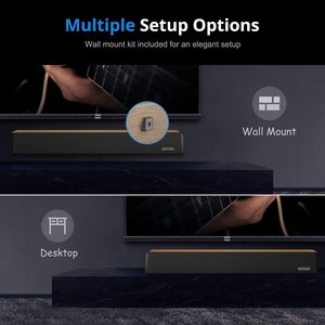 Barra de Sonido Bestisan S7020 2023 de 24 Pulgadas, Sistema de Sonido Activo para Cine en Casa, Barra de Sonido Premium para TV - Product Image 4