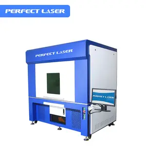 Laser sempurna multi-bahan Splicing alat etsa Area besar tertutup mesin penanda Laser serat tertutup kabinet