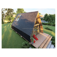 Structure de maison modulaire en acier portable et détachable pour hôtel de villégiature, structure de cadre mobile, maison préfabriquée à 2 étages, cabane triangulaire