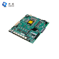 Nouvelle carte mère industrielle YENTEK 6 RJ45 LAN Intel Z390 LGA1151 2 DDR4 SODIMM MSATA HD VGA Mini PCIe Wi-Fi Firewall