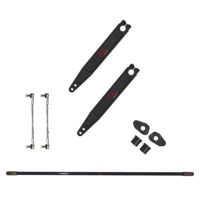 Pour 2018-UP Jeep Wrangler JL Liens de stabilisateur de suspension Kit de liaison de barre stabilisatrice arrière