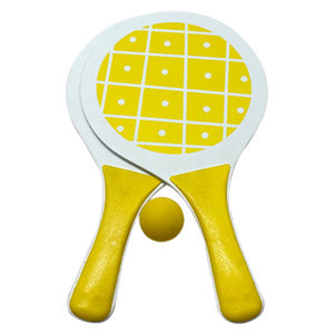 Pagaies de plage/raquettes de tennis <span class=keywords><strong>promo</strong></span> écologiques-marque personnalisée, fournitures de fête de plage, bois de peuplier pour la durabilité - Product Image 1