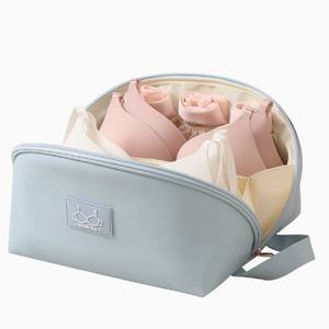 New Travel Bra Classification <b>Storage</b> <b>Bag</b> PU Pillow Underwear Pouch Solid Color Travel Waterproof Clothes CBag - Product Image 2