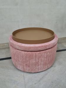 Taburete de Almacenamiento de Madera Extensible, Bordado, Estilo Boho, Convertible, Hecho a Mano, Plegable, Mueble Tradicional para el Hogar y Hoteles - Product Image 5