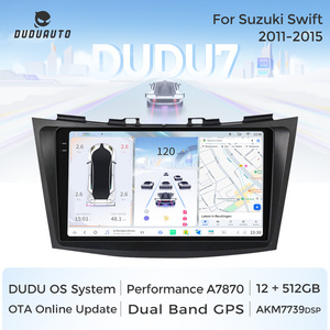 Duduauto dudu7 Android 13 xe đài phát thanh 12 + 512 đa phương tiện Máy nghe nhạc Navigation GPS cho Suzuki Swift 4 2011-2015 - Product Image 3