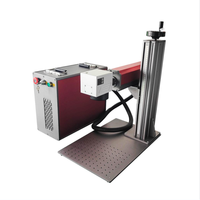Laser à fibre portable fendu faisant la machine gravant le métal et la découpe de feuilles minces