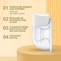 AOJ HEALTH Tire-lait électrique portable mains libres à double jointement avec 3 modes et 9 niveaux