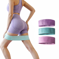 Bandes de résistance élastiques unisexes VBOSi pour les exercices des jambes/des hanches/des cuisses/des fessiers - Multicolores, différents niveaux de résistance, CE