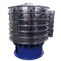 Tamiseur vibrant circulaire rotatif avec moteur et moteur électrique en acier inoxydable 304 pour produits chimiques