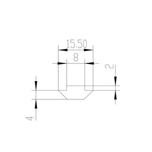 Matériau de type T #9117 en acier au carbone faisant 180 degrés à l'intérieur du connecteur de coin matériel t fente c - Product Image 6