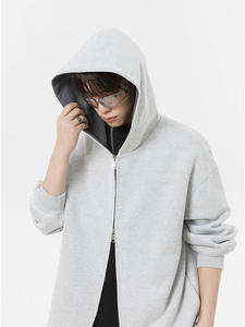 Chaqueta con Capucha Reversible de Contraste de Color, Estilo Vintage, Doble Cremallera, Oversize, Gruesa, Unisex, para Invierno, Estilo Urbano - Product Image 2