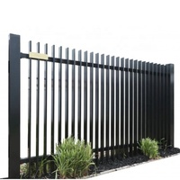 Valla de piquetes y lamas de 1.2m para Australia, con lamas verticales, valla plana, panel de lamas flotantes, lamas de aluminio soldadas lateralmente/valla de privacidad