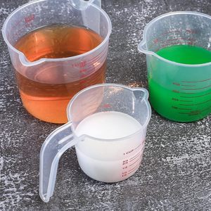 Custom Logo Eco-Friendly Dishwasher Safe Food Grade Plastic <b>Measuring</b> Set Stackable <b>Shot</b> Cup Kitchen Baking Tool Transparent Jug - Product Image 4