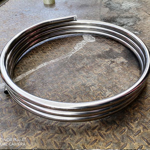 נירוסטה 304 0.7mm-1.0mm צלחת/גיליון/סליל/הרצועה/צינור הנמכר ביותר נירוסטה פלדת צינור סליל עגול מעוקל - Product Image 6