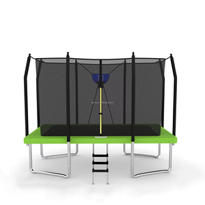<span class=keywords><strong>Trampoline</strong></span> rond de jardin extérieur rectangulaire Zoshine 8x12 pieds, <span class=keywords><strong>pas</strong></span> <span class=keywords><strong>cher</strong></span>, personnalisé, en gros, avec filet de sécurité - Product Image 3