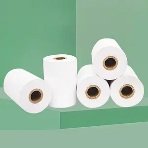57x4 0mm/özelleştirilmiş boyut termal kağıt rulolar beyaz termal kağıt yazarkasa POS makbuzu kağıt (50 rolls) termal bant