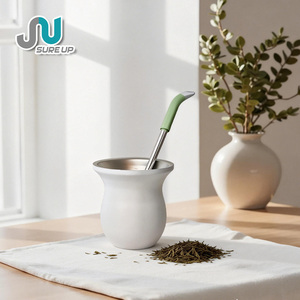 Bombilla de Acero Inoxidable para Mate con Cuchara y Agarre de Silicona Sin BPA, Múltiples Opciones de Color, Suministro al por Mayor - Product Image 2