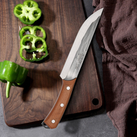 Ensemble de couteaux de chef en acier inoxydable de haute qualité manche en bois d'origine Offre Spéciale boucher forgeage lame couteaux de cuisine