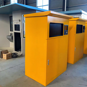 New Smart Touchpad Standing Metal Clothing <strong>Donation</strong> Storage <strong>Bucket</strong> for Indoor/Outdoor Use - Product Image 1