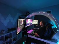 CES Hot Imperator Works IW R1 - Estación de Trabajo con Silla de Cuero Genuino para Computadora, con RGB OEM ODM Acer Predator Thronos Comfort