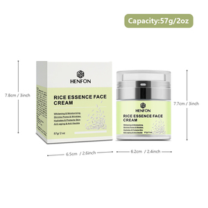 Marque privée Oem Crème pour le visage au riz <span class=keywords><strong>blanc</strong></span> Crème hydratante blanchissante pour la peau Lotion pour le corps Crème de soin pour la peau à l'extrait de riz - Product Image 6