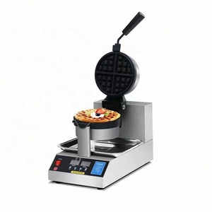 Nouvelle machine à gaufres en acier inoxydable électrique commerciale avec commande tactile, légère et portable pour les restaurants - Product Image 6
