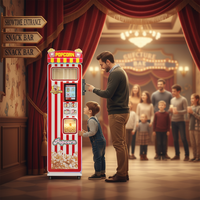 Distributeur de Popcorn Personnalisé avec Paiement par Carte de Crédit, Billets et Pièces – Kiosque de Fabrication de Popcorn Intelligent Direct Usine