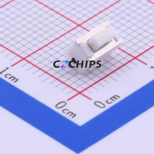 1TS002C-1700-5000-CT Tactile Switch SMD,6x3.5mm Switch Single Pole Single Throw Rectangle Button 1.7N Vertical Mount - Product Image 1