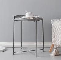 Vente en gros table d'appoint de couleur personnalisée table de patio moderne maison salon table basse pliable en métal