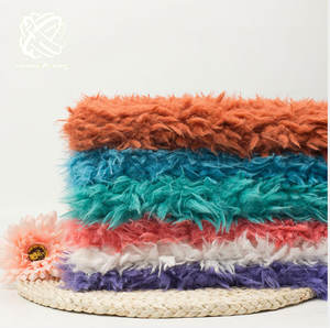 Оптовая продажа с фабрики, Lluma, мех льва, полиэстер, плюшевая ткань, пилинг, ПВ, плюшевая длинная ворсовая ткань из искусственного меха для куртки - Product Image 3