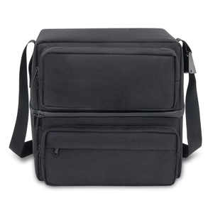 Sac de transport pour disque vinyle en PVC durable avec séparateurs pour le stockage d'album et le matériel de boîtier de CD de voyage - Product Image 6